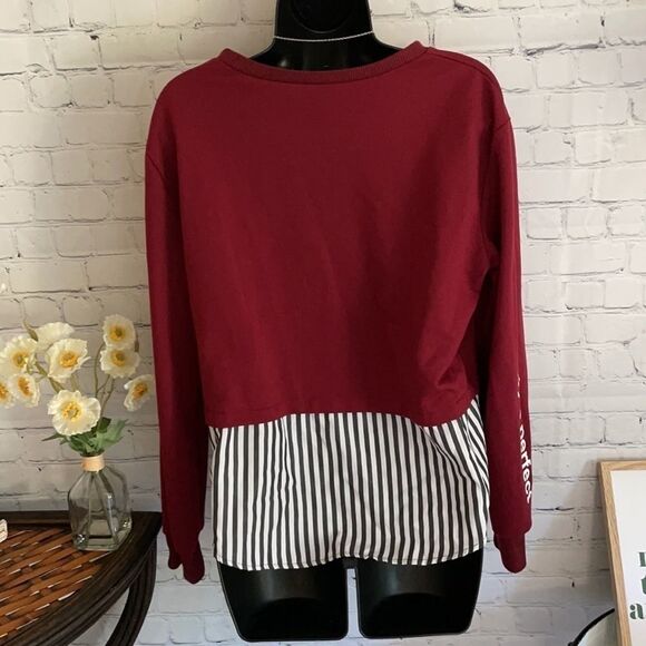 90’s Baby Layered Mixed Media Top Shirt - Picture 5 of 6